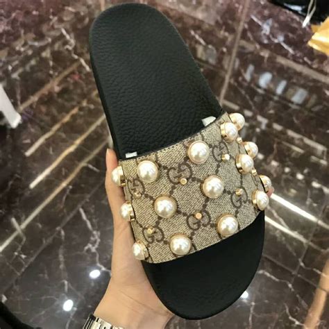 gucci slides with pearls replica|gucci slides nordstrom.